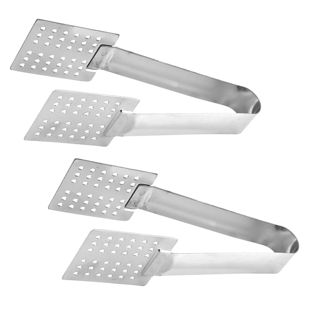 Appetizers Tongs Tea Bag Clip Bags Silver Sugar Filter Holder Stainless Steel Clamps Griddle