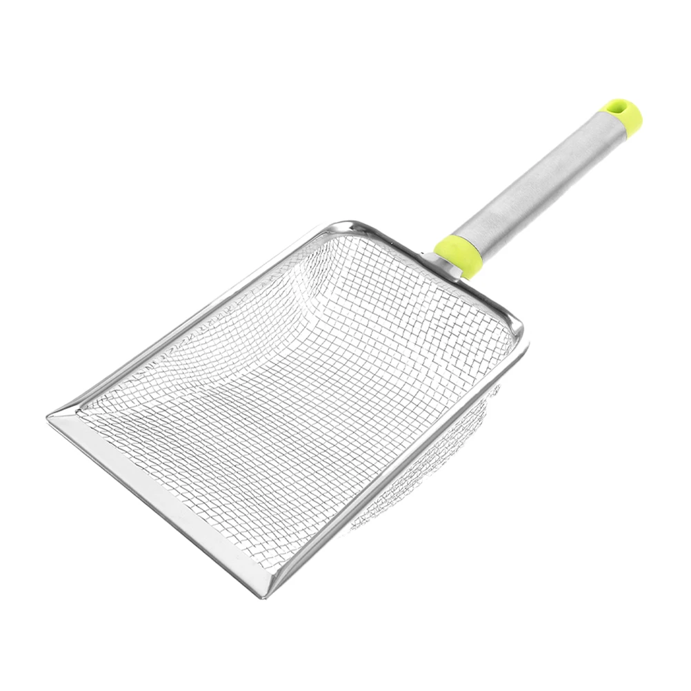 

Stainless Steel Litter Scoop 3.8X3.8mm Mesh Sifter Shovel for Poop Cleanup Pet Cat Shovel For Poop Supplies Green