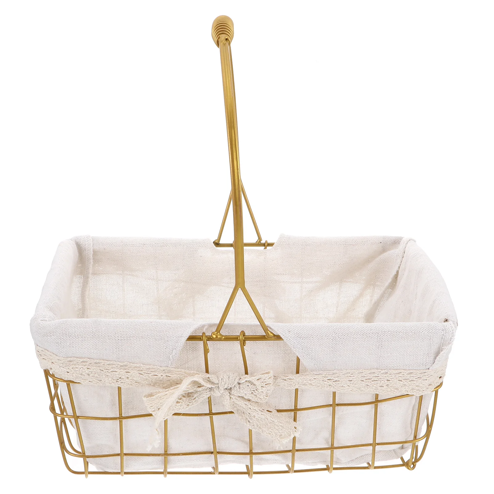 

Wrought Iron Storage Basket Creative Hand Held Organizer For Home Flower Clothing Accessories Household Items Iron