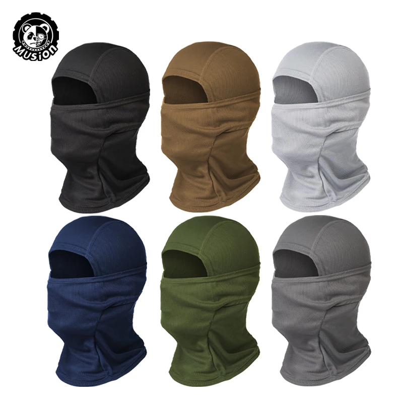 Musion Motorcycle Bivakmuts Zonwering Volgelaatsmasker Ademend Mesh Airsoft Masker Bivakmuts Fiets Hoofddeksel Unde
