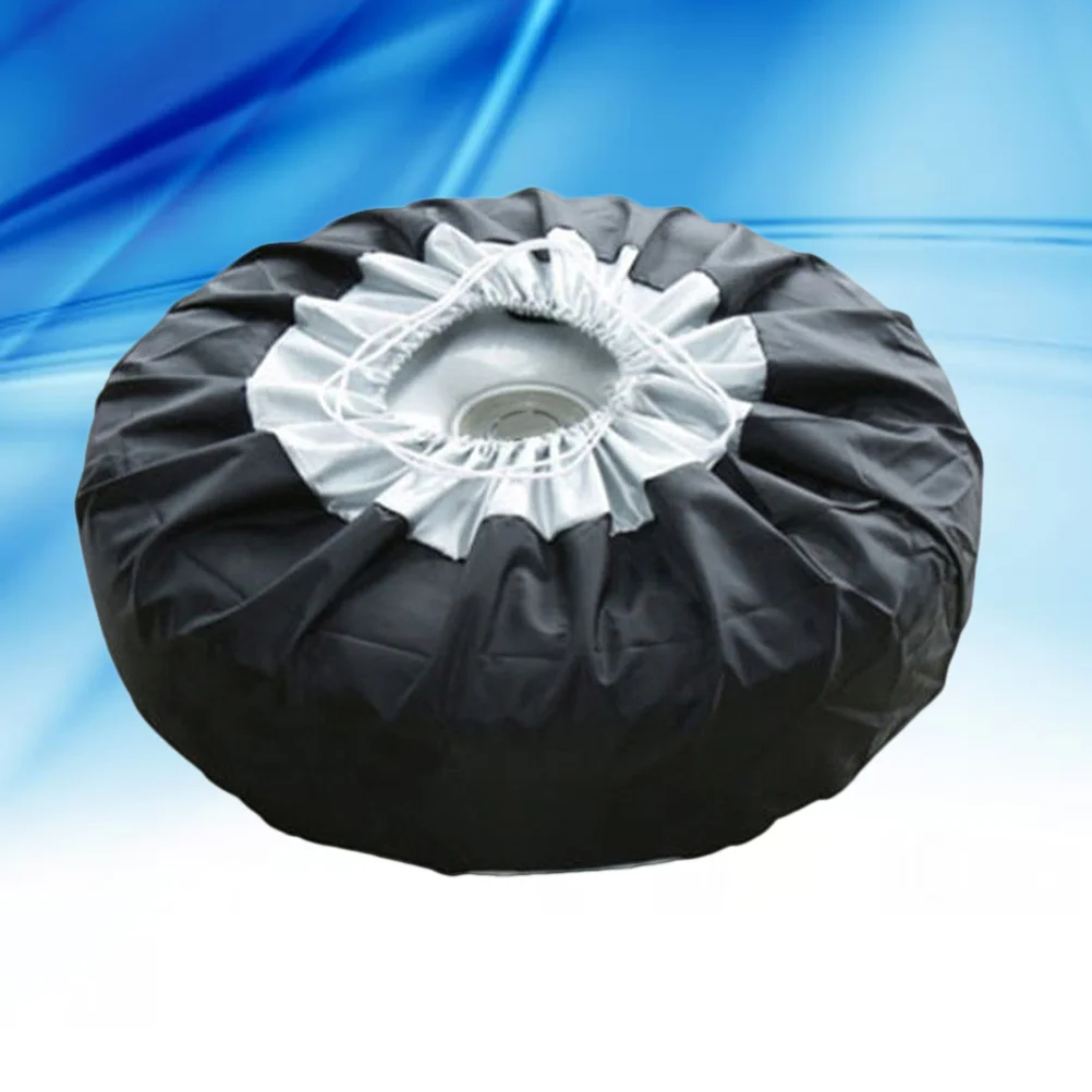 

Car Tire Covers Oxford Cloth Wheel Tire Covers Protector for 65cm Tire Car Wheel Tire Cover Protective Tire Cover