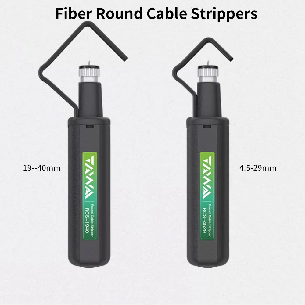 

Round Cable Stripper 4.5-29mm/19-40mm Cable Jacket Slitter Longitudinal Transverse Dual Use FTTH Stripper Tool