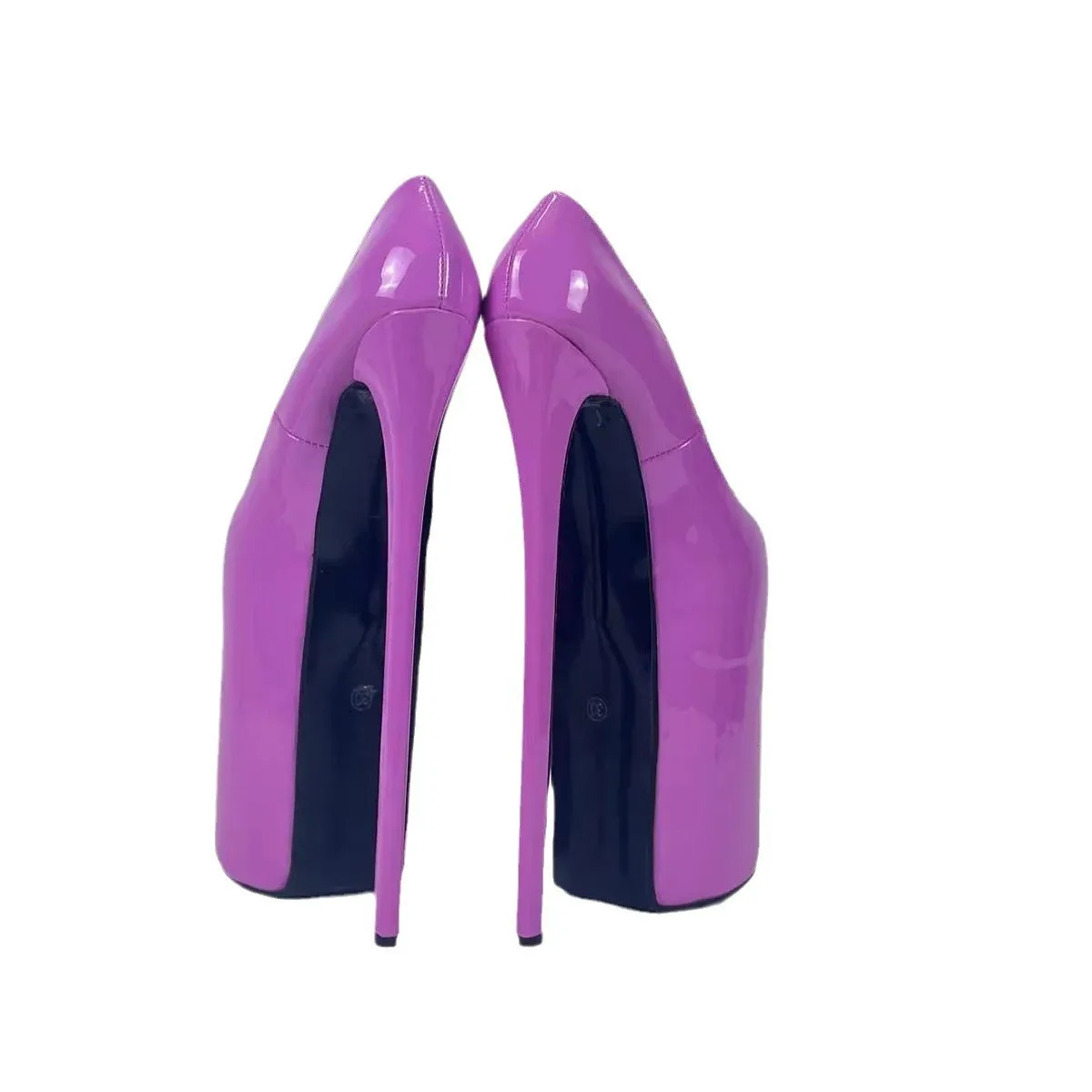 Space high heels, super high heels, 26cm platform, Hentian high heels, sexy customized patent leather men's and women's single s
