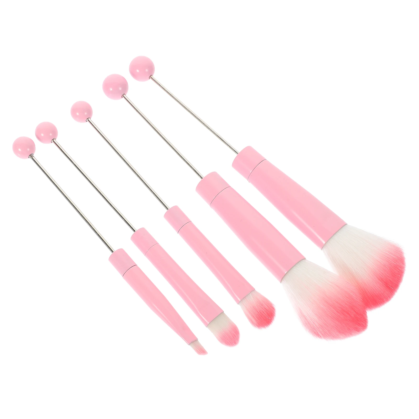 

5 Pcs DIY Bead Detachable Makeup Brush Set Makeup Brushes Set Foundation Blush Travel Foundation Brush Brushes