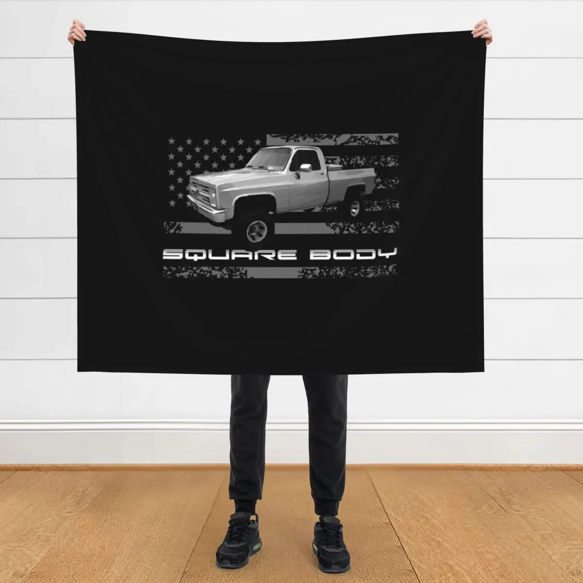 

1985 K10 Square Body Pickup Truck Throw Blanket Flannels decorative Soft Plaid Blankets