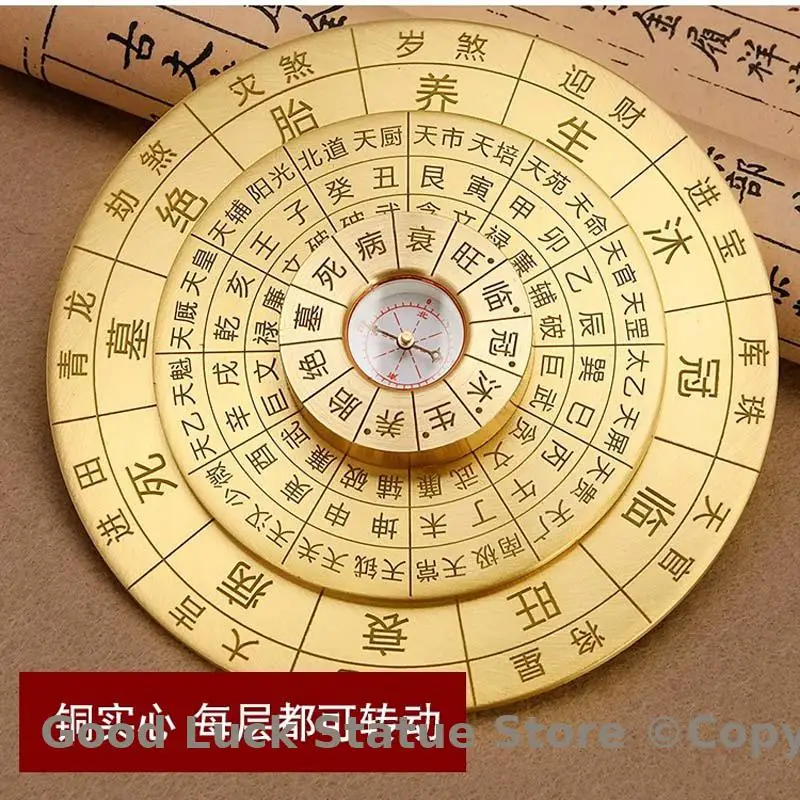 Геомантический мастер-инструмент Юго-Восточной Азии, эффективная медь, восемь диаграмм TONG TIAN LI QI PAN, многоцелевой FENG SHUI LUO PAN Геомантический мастер-инструмент Юго-Восточной Азии, эффективная медь, восемь диаграмм TONG TIAN LI QI PAN, многоцелевой FENG SHUI LUO PAN