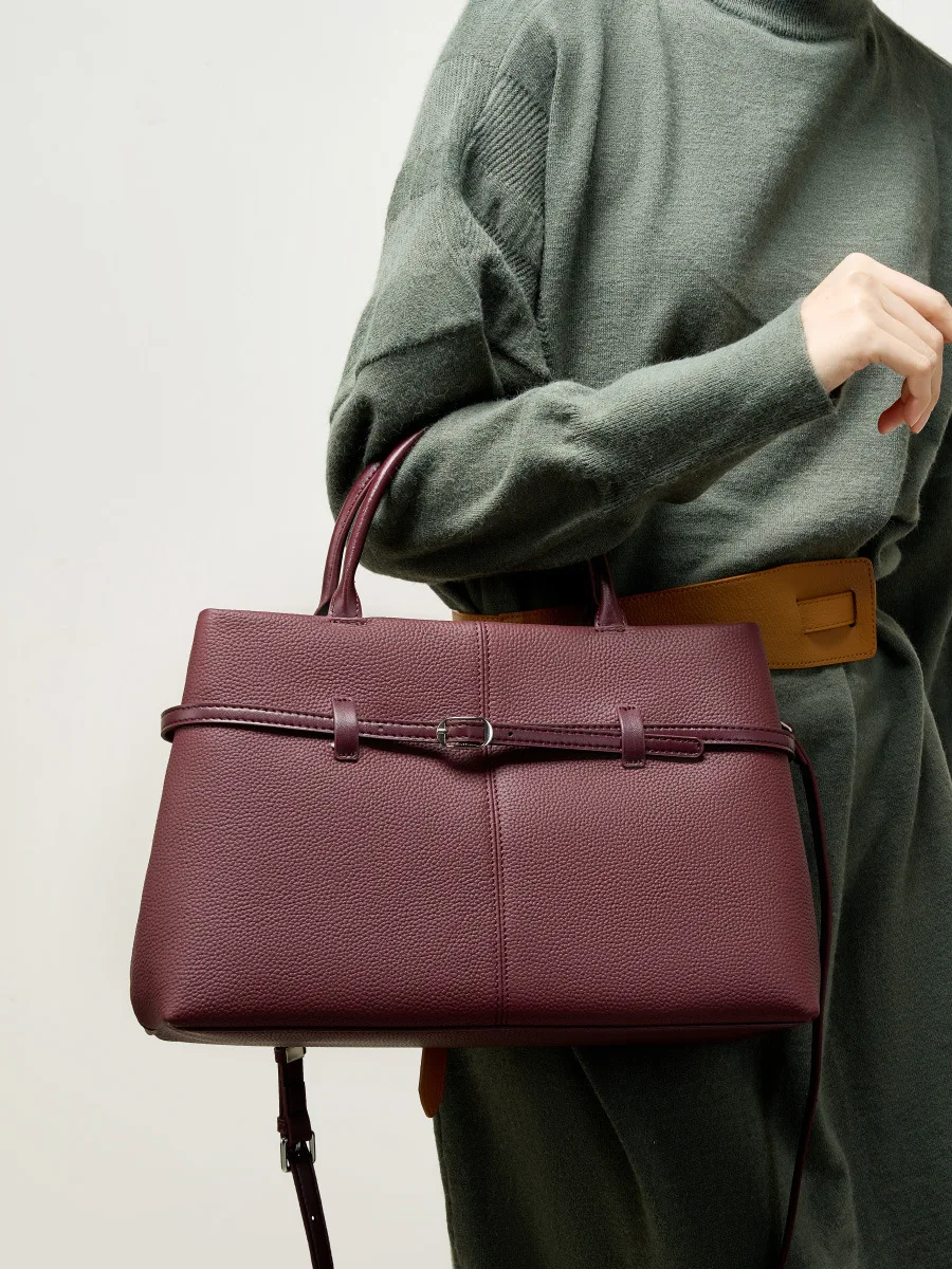 YANATARI Genuine leather woman bag shoulder bag Handbags ladies crossbody bags luxury designer minimalism bag Cattle leather
