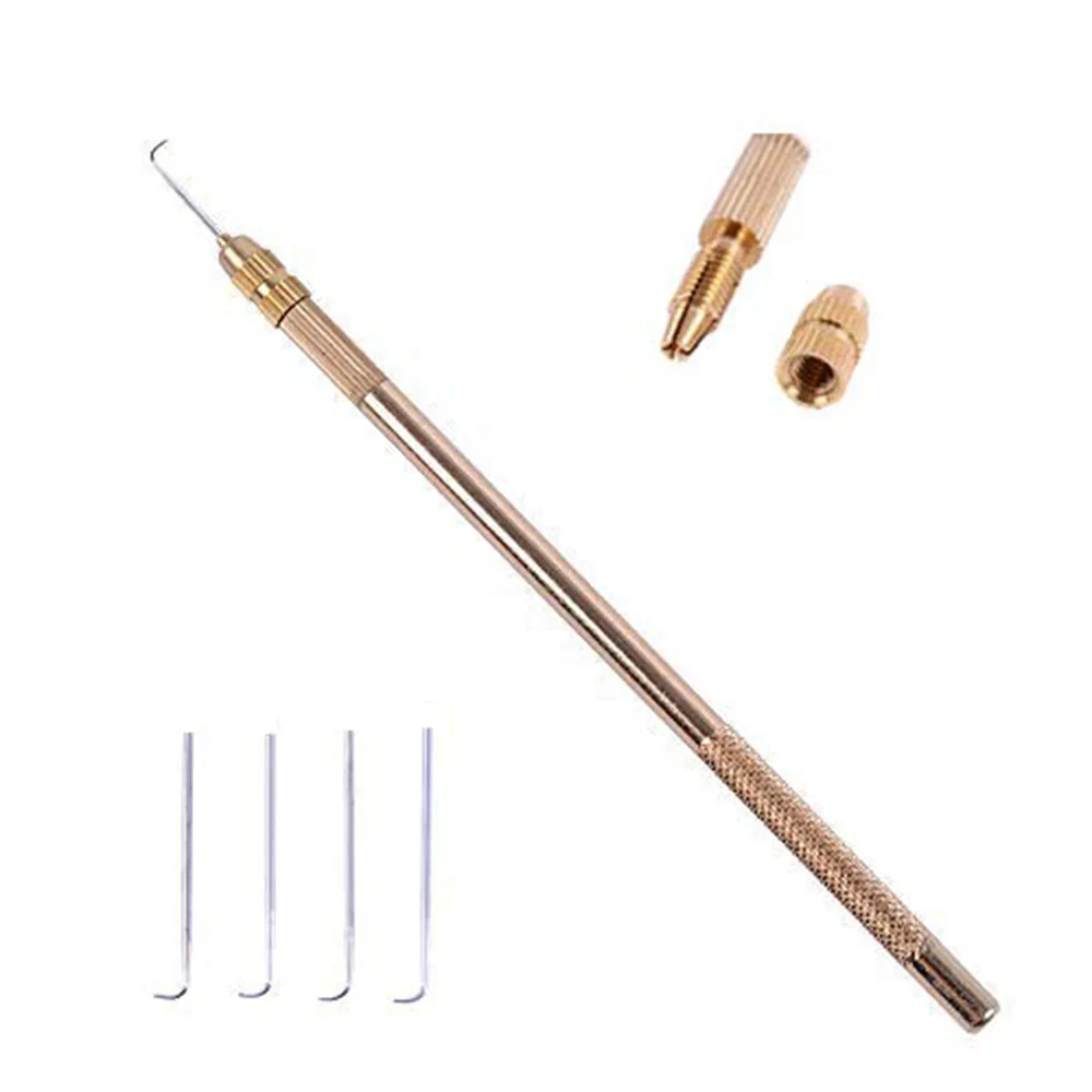 Metal Crochet Hook for Wig Making Hair Repair False Beard Beauty Tip BJD Lace Wig