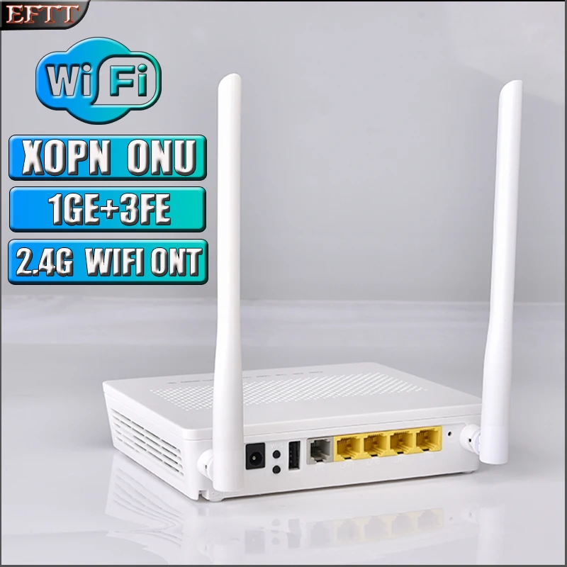

Новый XPON ONU 1GE 3FE 1VOIP 2,4G WIFI EPON/GPON ONT оптоволоконный модем-маршрутизатор, совместимый с OLT Huawei/ZTE/Fiberhome