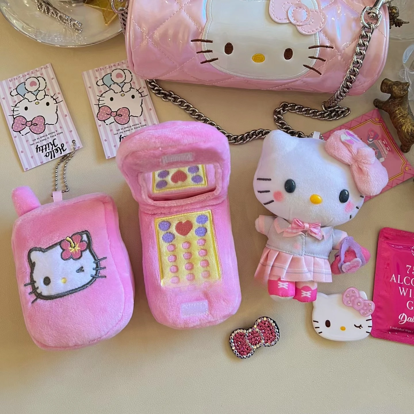 مرحبا كيتي أكياس مرآة المعلقات سانريو أنيمي الملحقات #3