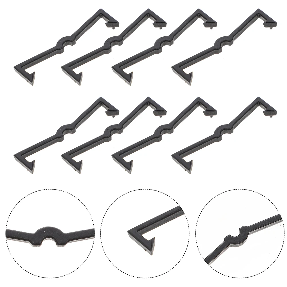 

50pcs Pegboard Hooks Locks Plastic Retainers Secure Stoppers Garage Accessories Portable Size Effortless Assemble