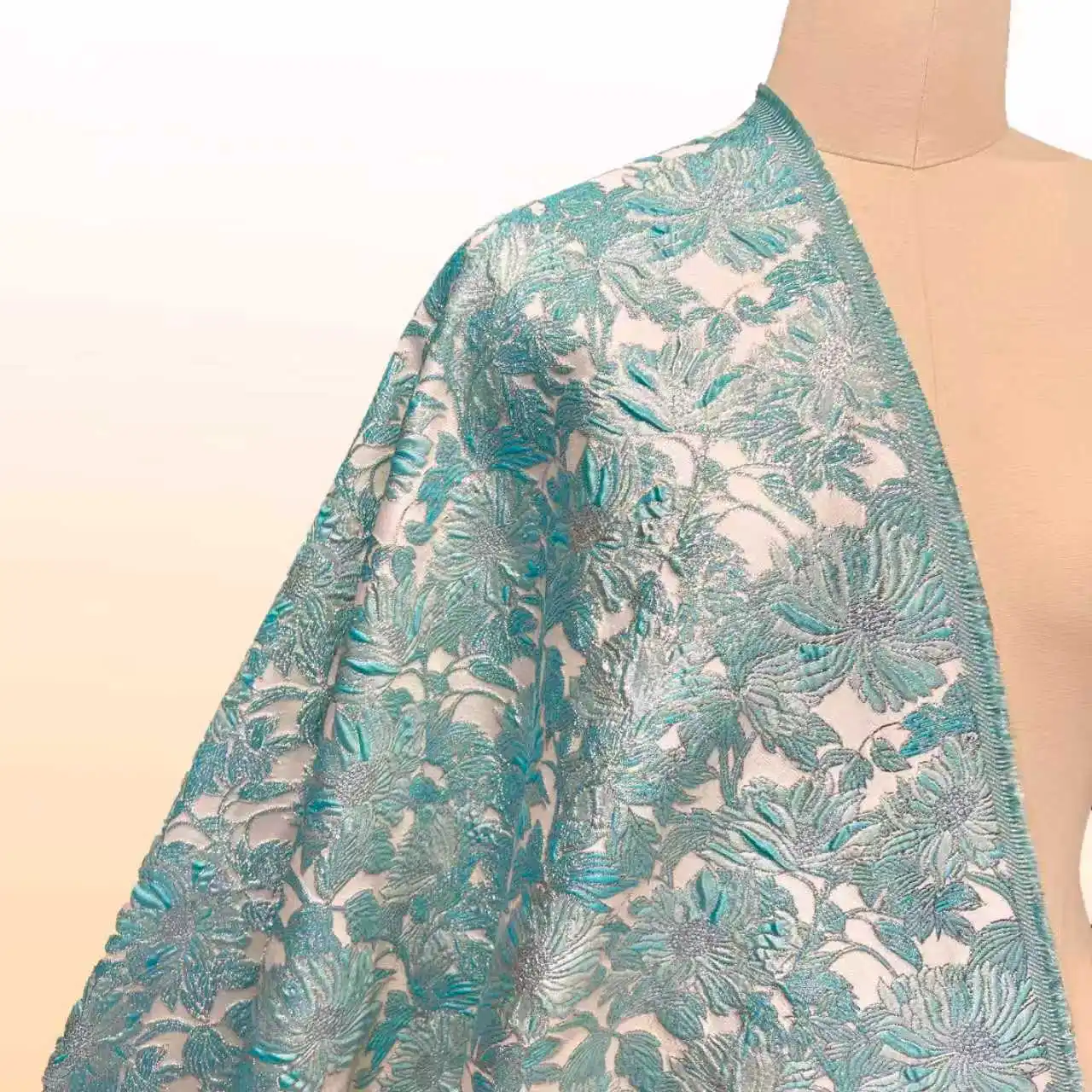 

High Quality Jacquard Lace Fabric 5 Yards French Brocade Fabric