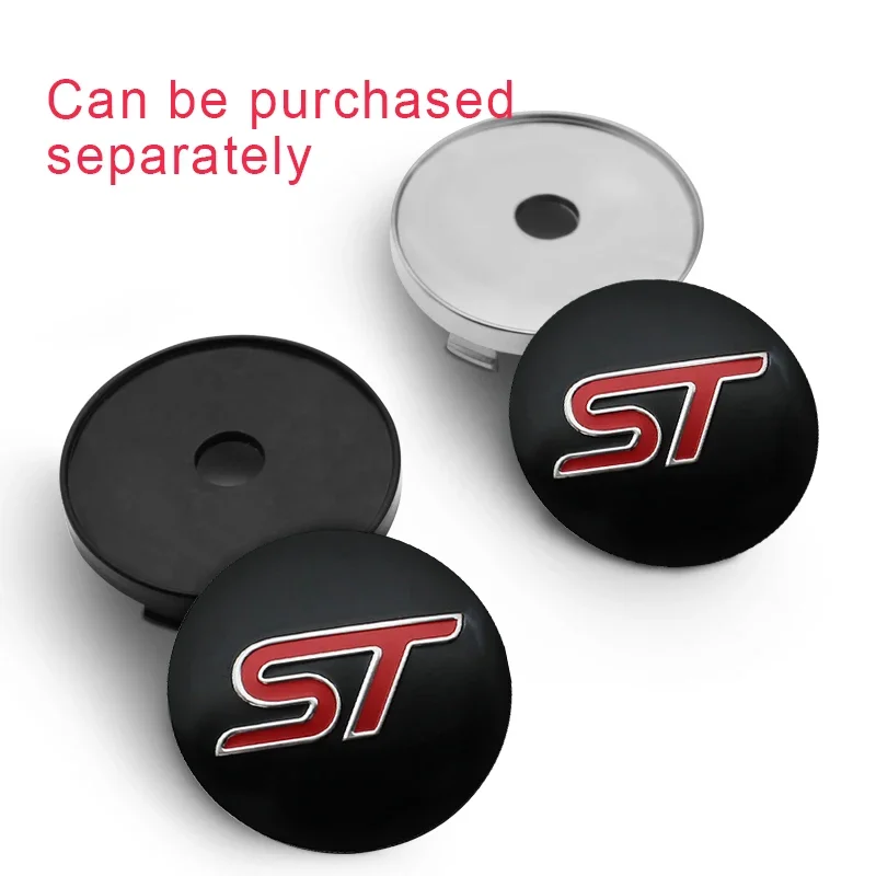 4PC 56+60mm Car Styling Wheel Hub Center Caps Rim Cover Badge Stickers For Ford Focus MK2 MK3 Ranger Fiesta S MAX Mustang Mondeo