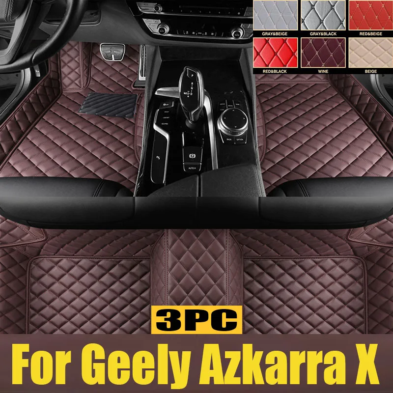 

Car Floor Mats For Geely Azkarra X 2022 Custom Auto Foot Pads Automobile Carpet Cover Interior trunk mat