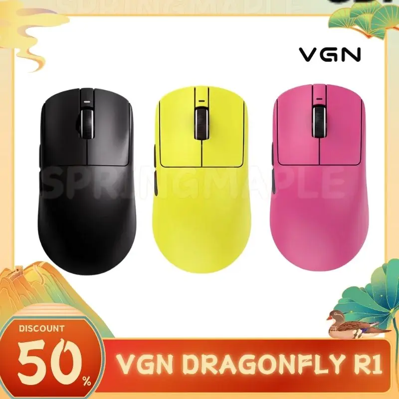 VGN VXE Dragonfly R1 Pro Max Wireless Mouse Nordic52840 2KHz Long Playtime PAW3395 Ergonomics FPS R1 SE Light weight Gamer Mouse