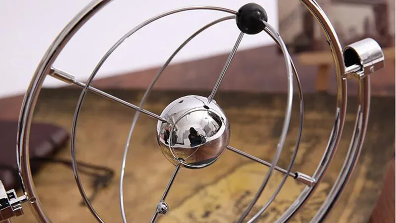 Newton's Cradle Perpetual Instrument Ball Model of Magnetic Bodies Orbit Earth Furnishing Articles Household Adornment Ornament
