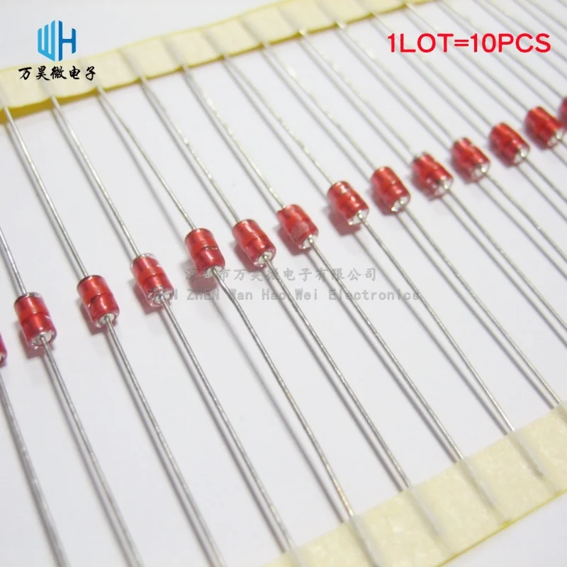10PCS/LOT Glass discharge tube RL102-141N/201/301/401/501M GS41 BK22000702  2.6*4.3MM 140V 300V 1000V 1500V 1KA Surge protective
