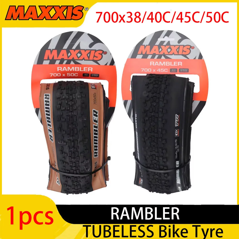 1pcs MAXXIS RAMBLER 700x38/40C/45C/50C 650x47B Bicycle Folding Cyclo-cross Gravel Outer Tire Anti Puncture TUBELESS Bike Tyre