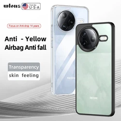 funda For Xiaomi Redmi K80,K80 Pro Case Crystal Clear Hard PC Shockproof Camera Protection Transparent Cover for Redmi K 80