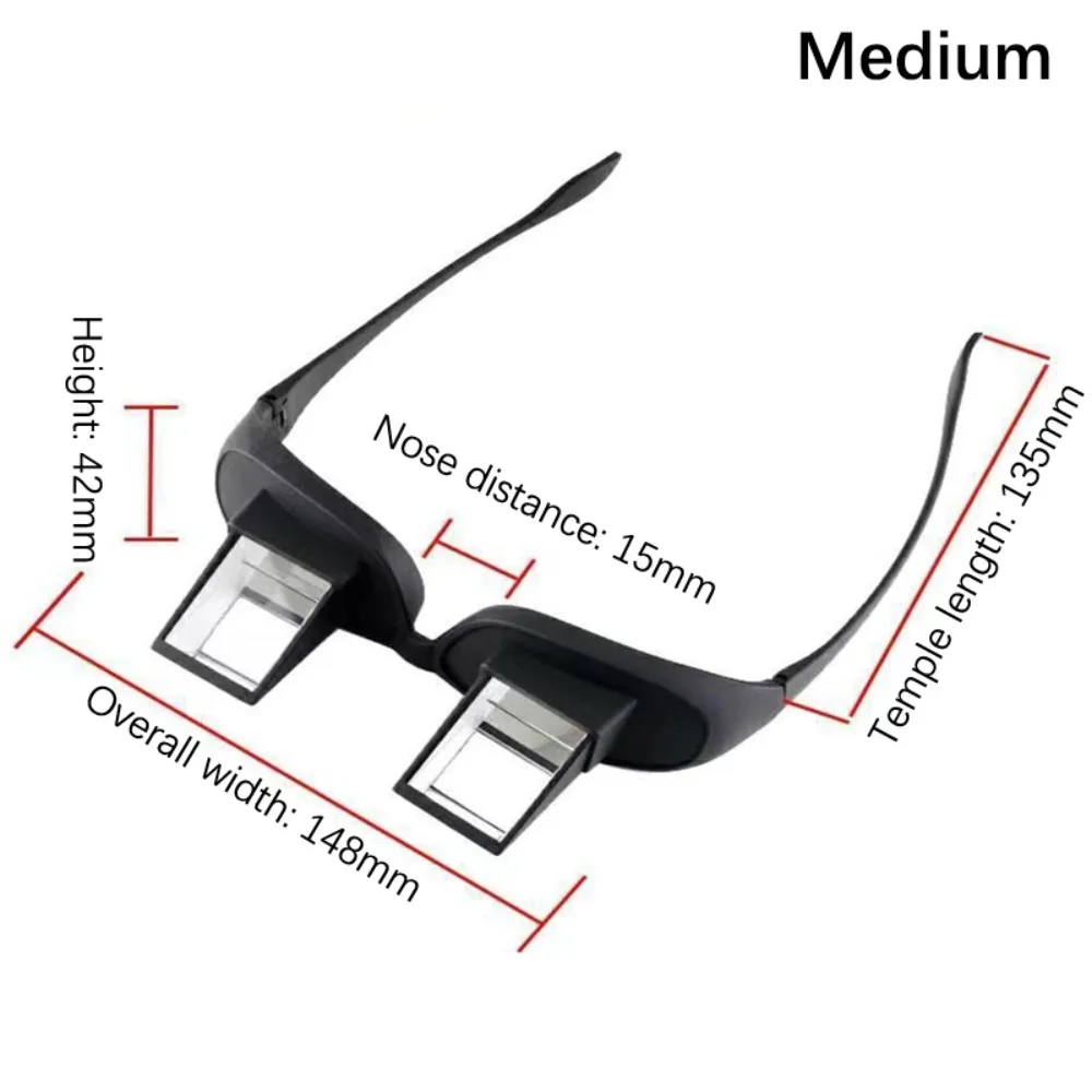 

Gift Horizontal View Lie Down Glasses TV Watching Seated View Lazy Eyeglasses Prismatic Glasses Watching TV