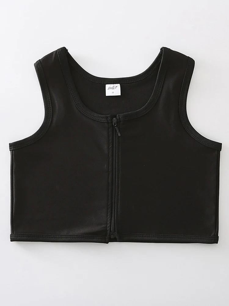 رابط للصدر بسحاب أمامي للصبيان المثليات ، رابط ثدي جيد التهوية ، ضمادة قصيرة ، تأثيري ، 3 ألوان