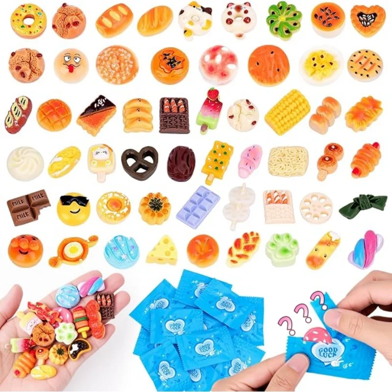 Mini Food Resin Model Blind Bag Mysterious Dessert DIY Decorations Independently Packaged Stress Relief Cute Fidget Toy Gift ﻿