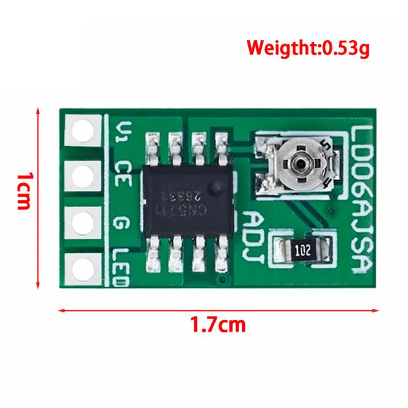 30-1500MA Adjustable Constant Current LED Driver DC 3.3V 3.7V 4.2V 5V PWM Control Board Buck Power module