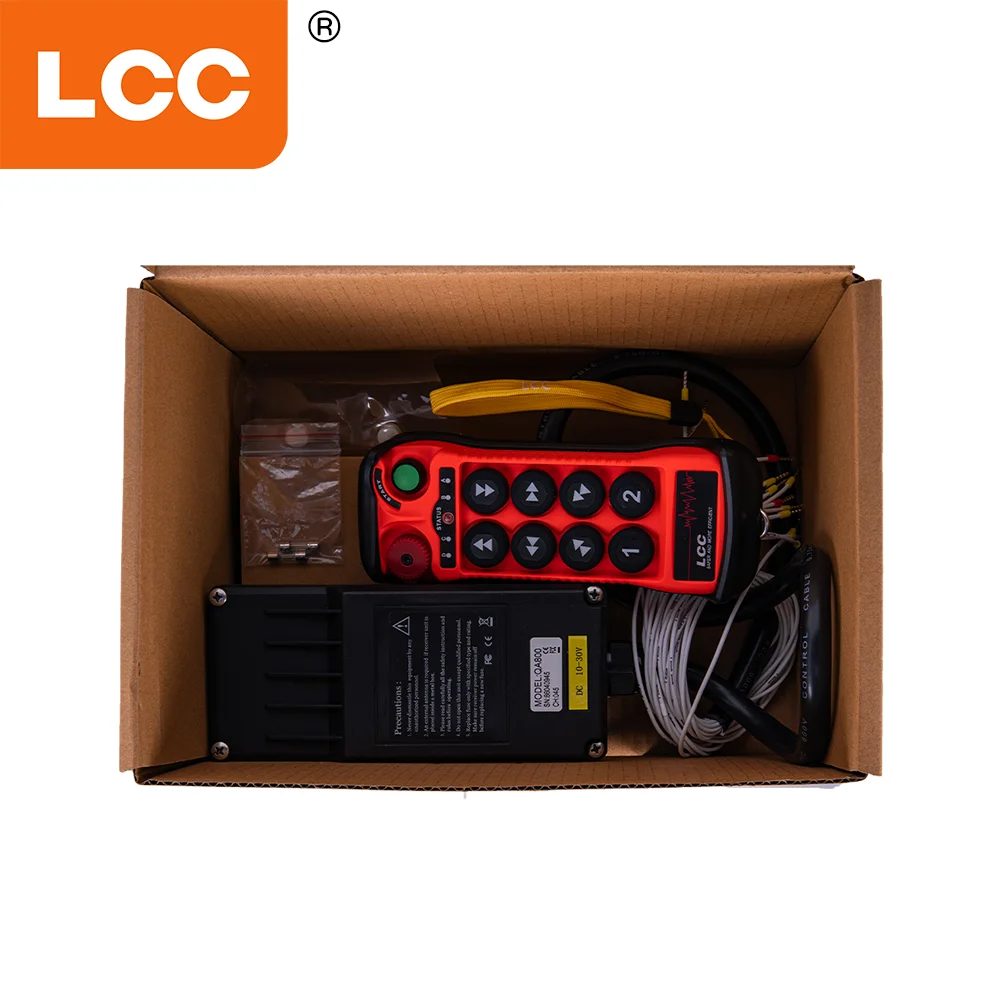 الشركة المصنعة الجديدة LCC QA800 8 قناة 380 فولت 110 فولت سرعة واحدة رافعة رافعة لاسلكية للتحكم عن بعد