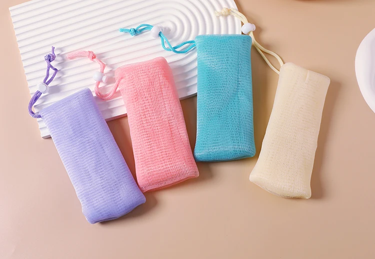 6 Level Cleanser Soap Mesh Bags Facial Cleanser Bubble net Body Cleansing Nets Foaming Net PE Material Bubble Helper Wash Face