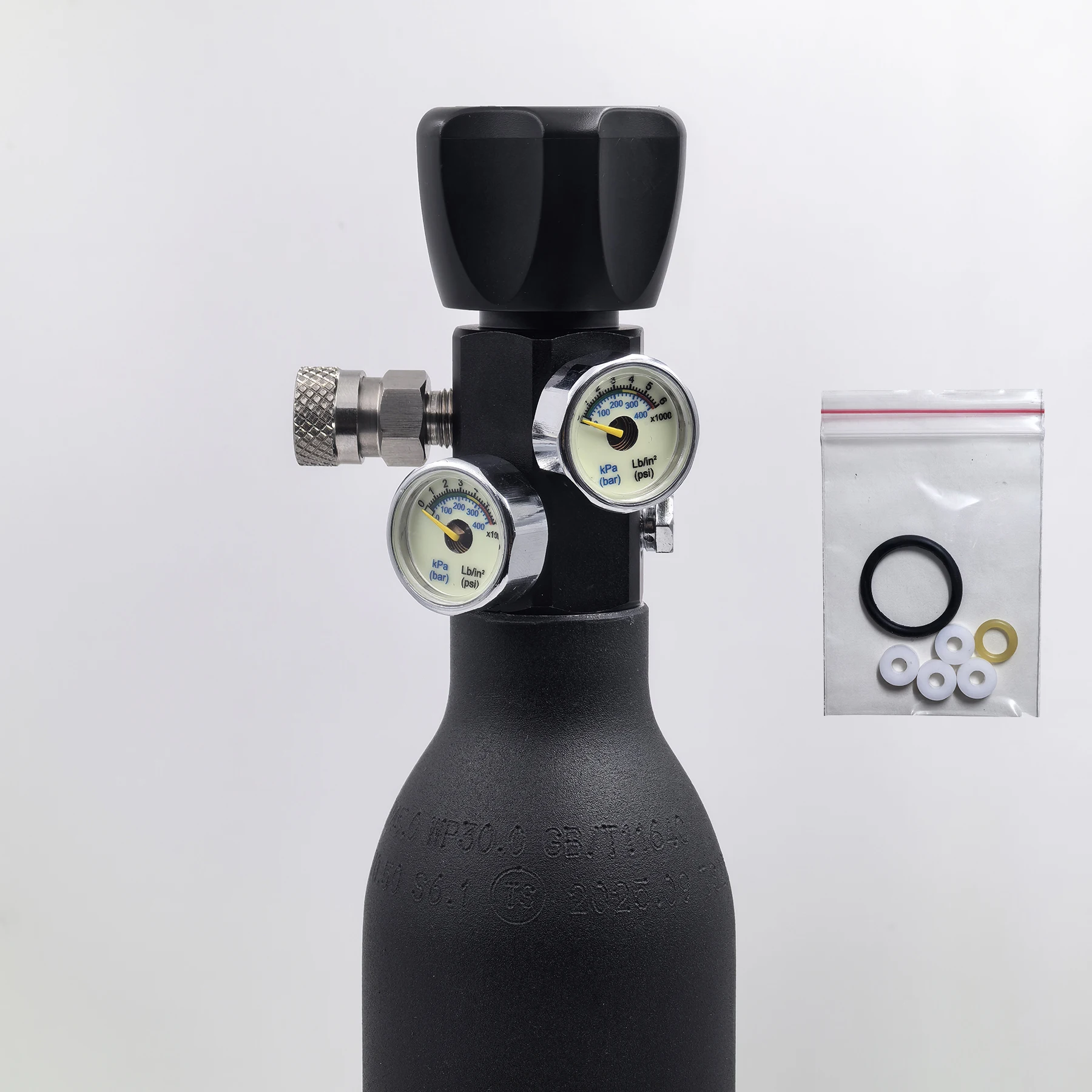DIN Valve for High Pressure Compressed Air Cylinder Bottle 4500psi/300bar, Quick Inflating and Deflating, Refill Fill Station view 2