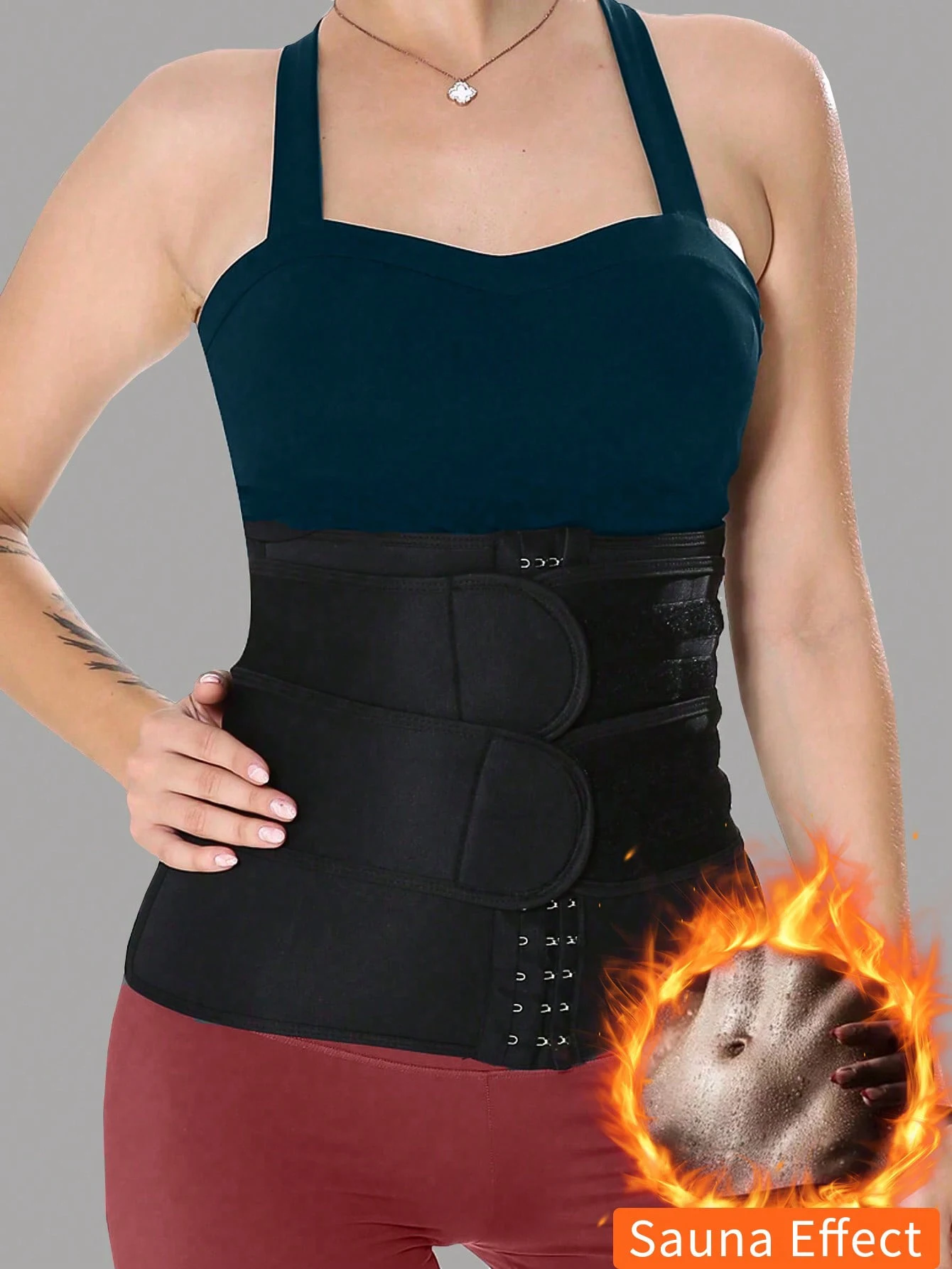 Cincher in vita con doppio velcro: indumenti modellanti per il controllo addominale postpartum per dimagrire e modellare il corpo