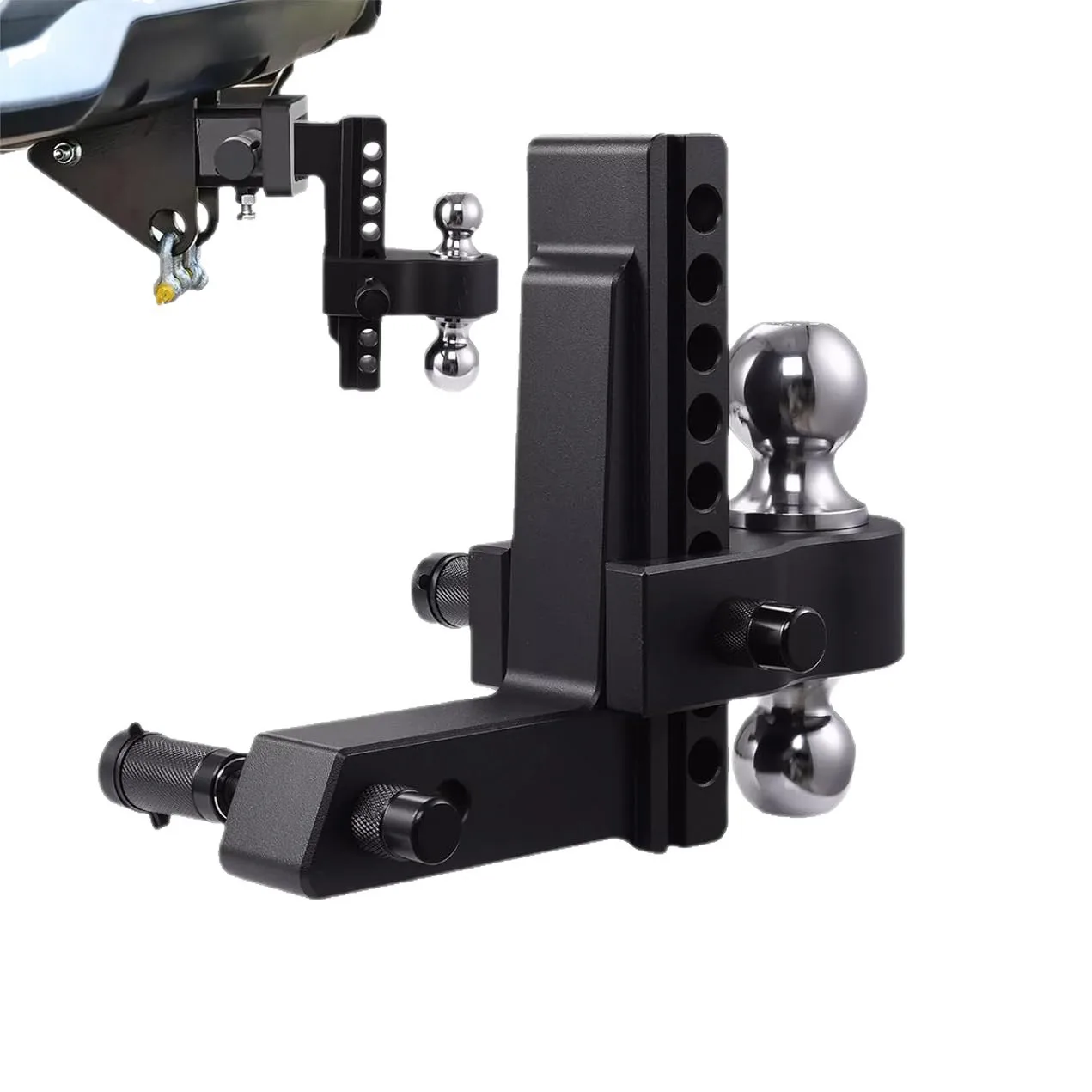 Braccio per rimorchio regolabile in lega di alluminio Braccio per rimorchio per fuoristrada per auto da 2-8 pollici