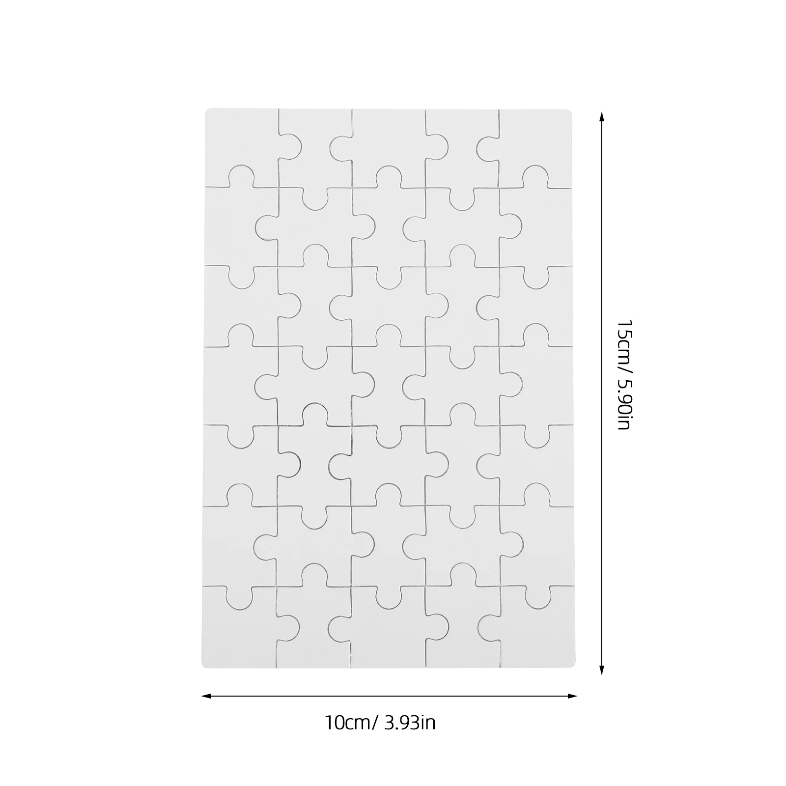 10 hojas de rompecabezas en blanco para decorar manualidades, sublimación, juguete en blanco, transferencia de calor, madera