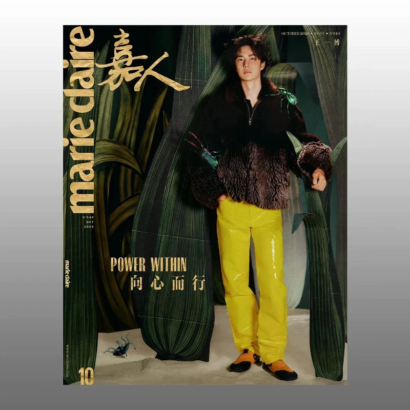 Marie Claire October 2026 Issue Wang Yibo Magazine Covers Versions A & B, Chinese Fashion Magazine, Collectible Item for Fans
