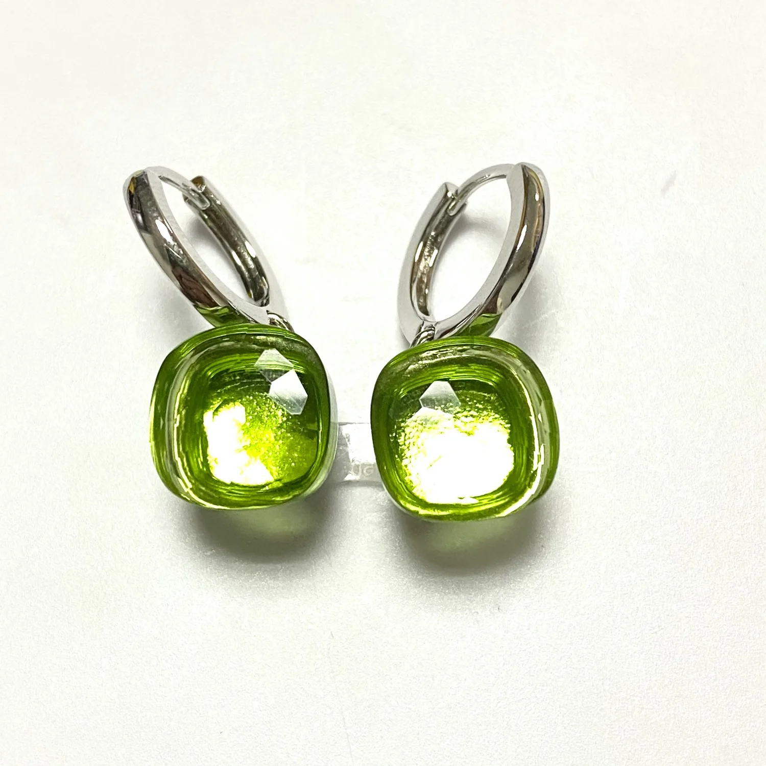 Candy Earrings For Women 28 Colors Crystal Earrings Silver Plated Sweet Candy Style Earrings Fashion Jewelry