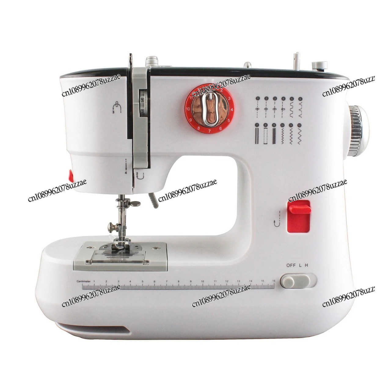 

Электрическая бытовая швейная машина с 12 видами строчек, функцией обметывания и вышивания петель, прошивает до 6 слоев ткани