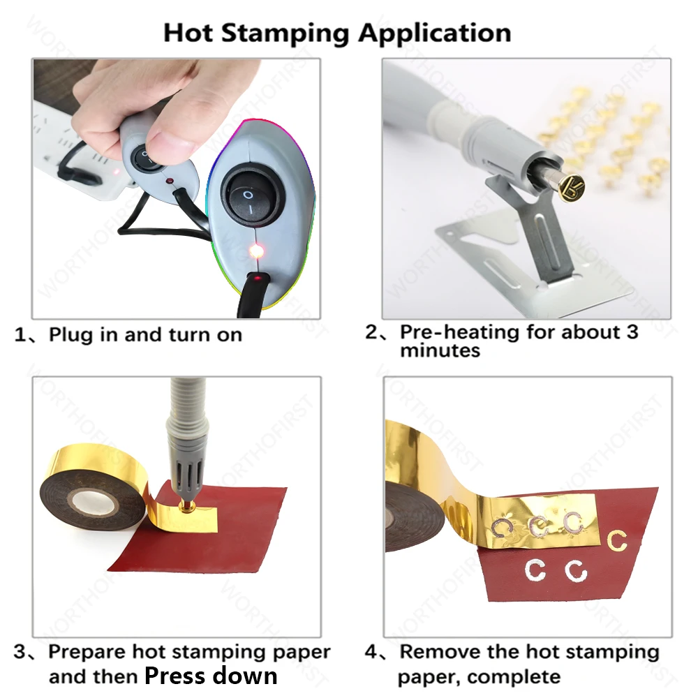 28-40pcs Copper Hot Stamping Applicator Dies Letter mold for Hot Stamping on LeatherCraft Paper