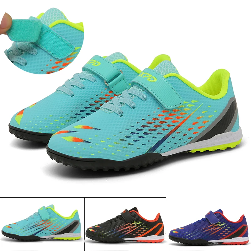 

Children Soccer Cleats Boys Anti Slip Football Boots Children's Sneakers Outdoor Youth breathable Training Trainers Ultralight
