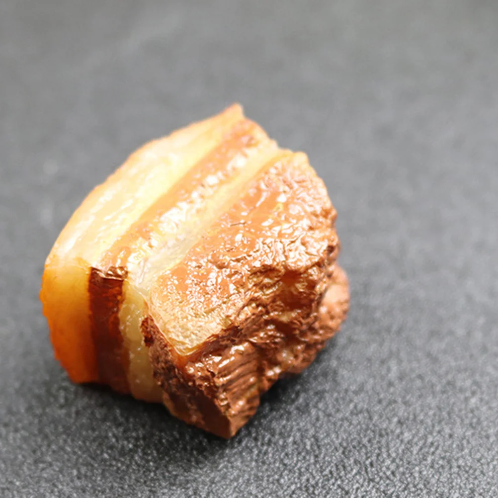 

2PCS Simulated Red-cooked Pork Model Imitated Photographing Props Creative Photo Accessories for Store