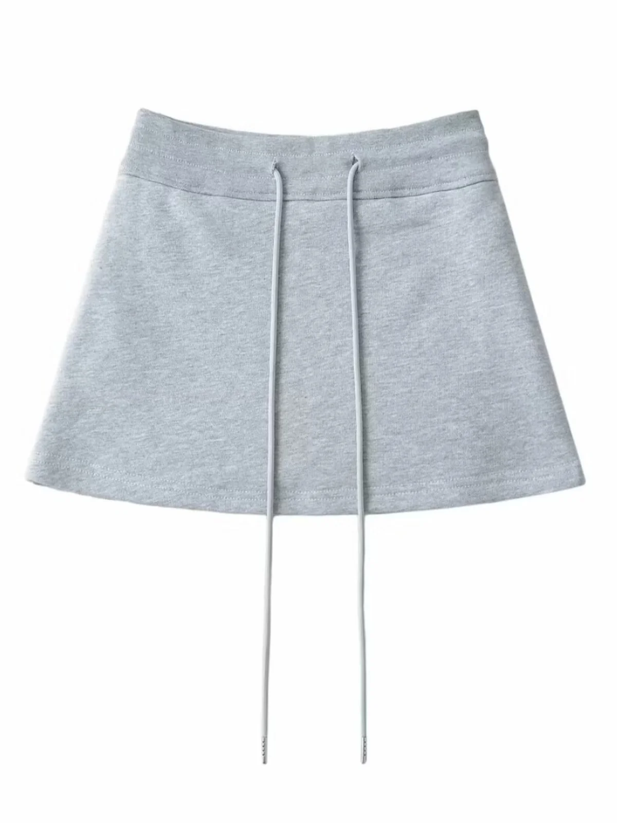 Sweet High Waist Sports Sweat Skirt Women's Body Shaping  Skirt Prevent Exposure Trousers Short Pure Color Spring 2024