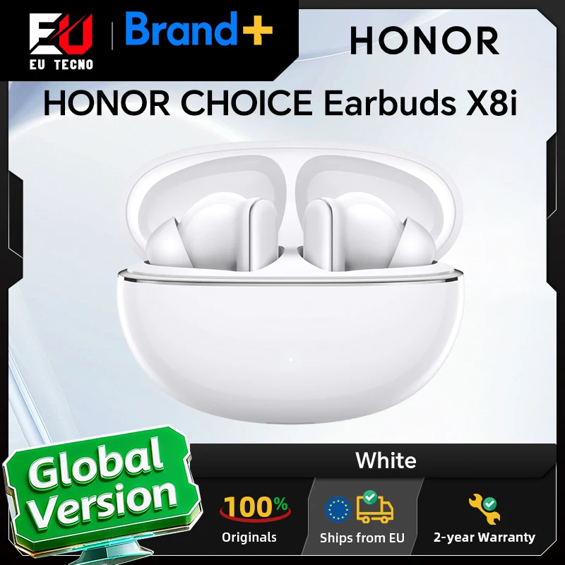 Audífonos HONOR CHOICE X8i, Controlador de Imán Potente de 12 mm, Cancelación Inteligente de Ruido Profundo 3.0, 44 Horas de Duración de la Batería, Blanco