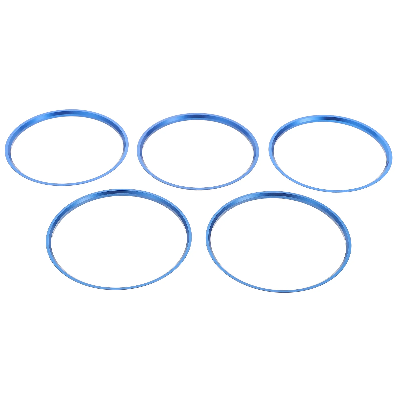 

5 Pcs Air Outlet Decoration Car Conditioner Vent Vehicle Auto Conditioning Cover Ring Blue