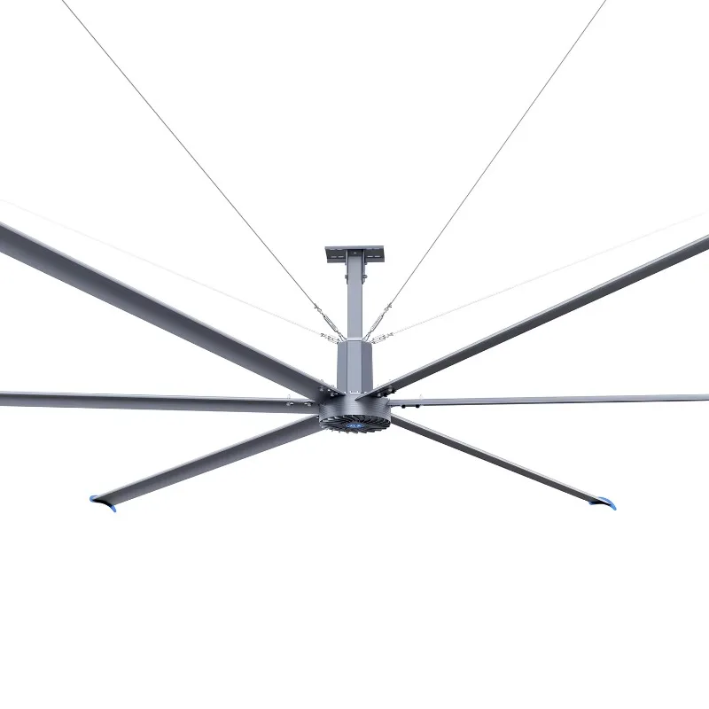 Ventilador de Techo Gris de 7.3m con Control Remoto, Motor AC, Interruptor de un Botón, Ventilador de Techo con Luz, Apto para Dormitorio, Terraza, Casa de Campo
