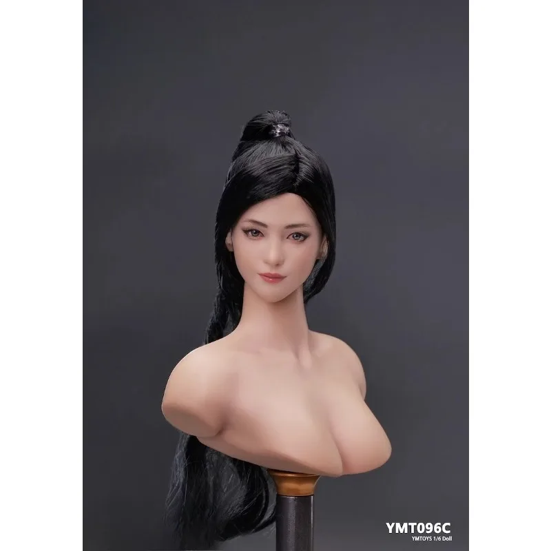 

【2025 Q2】1/6 Scale Asian Beauty Female Soldier Head Sculpt Model for 12-inch Action Figures PH White Body Decoration