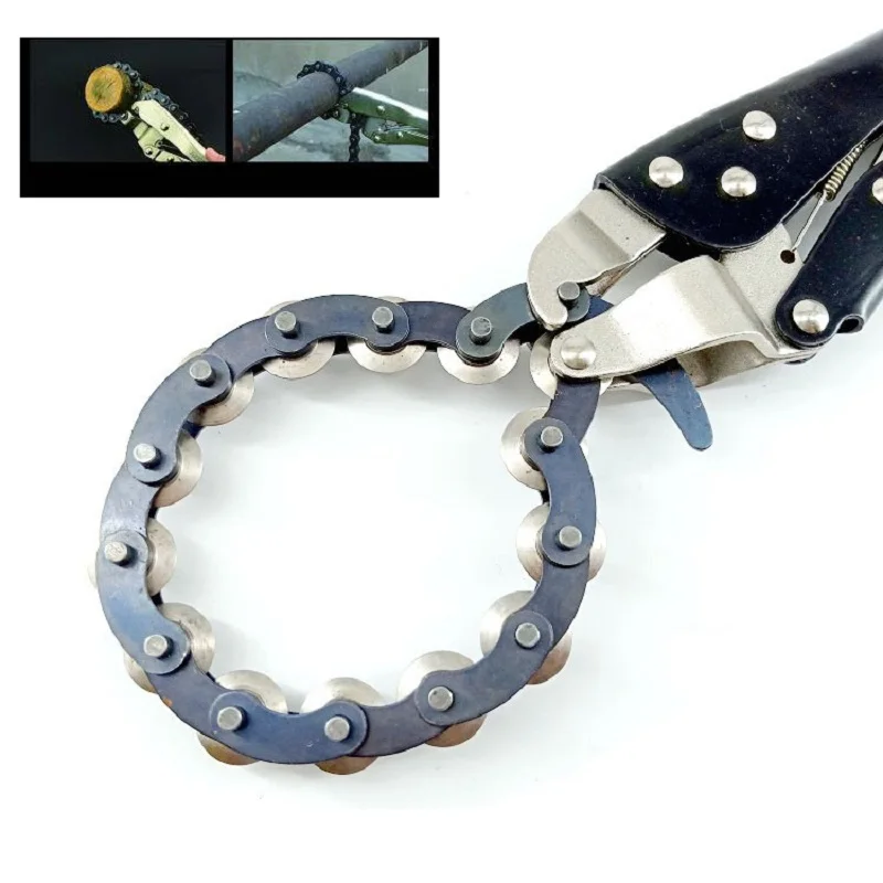 GOSWIFT Heavy Duty Chain Pipe Cutter Locking Pliers Car Exhaust Tube Cutting Max Cut 80mm Diameter