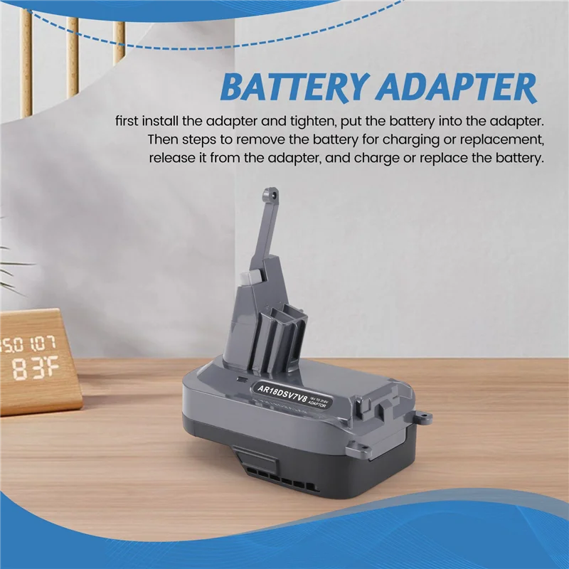 

A27F-2X AR18DSV7V8 Adapter Replacement For AEG RIDGID 18V For Dyson V7V8 Li- Battery Adapter