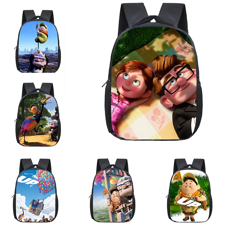 

12 inch Movie Up Kindergarten School Bag Cartoon Girl Boy Student Primary School Bookbag Portable Waterproof Backpack Mochila