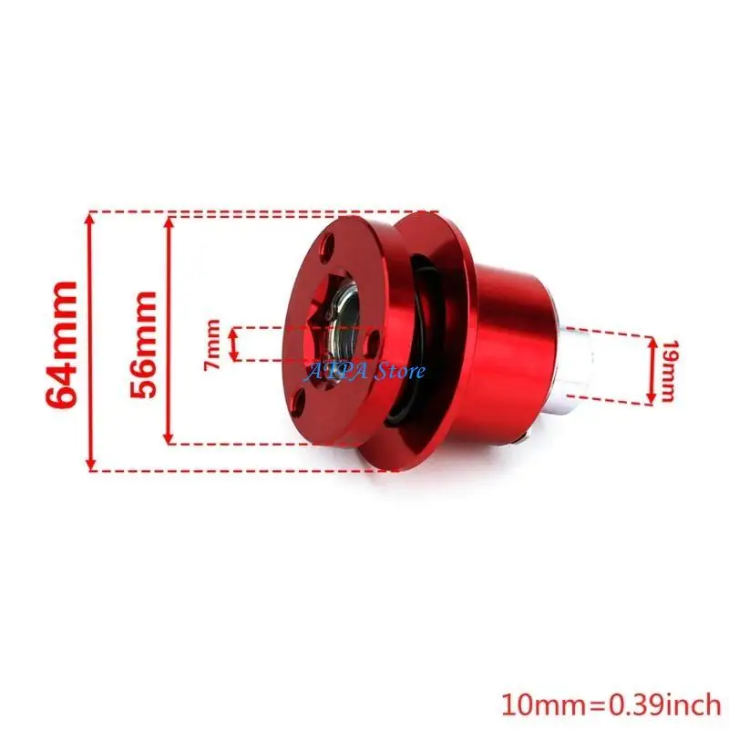 U13C Car Modification Quick Release Device Modified Steering Wheel 360 Degree 3-hole Steering Wheel Quick Release Device
