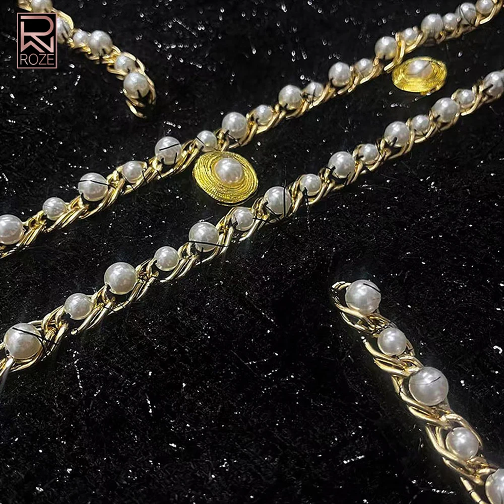 럭셔리 진주 체인 숏 트위드 드레스 여성 싱글 브레스티드 장식 민소매 슬림 미니 드레스 여성 이브닝 파티