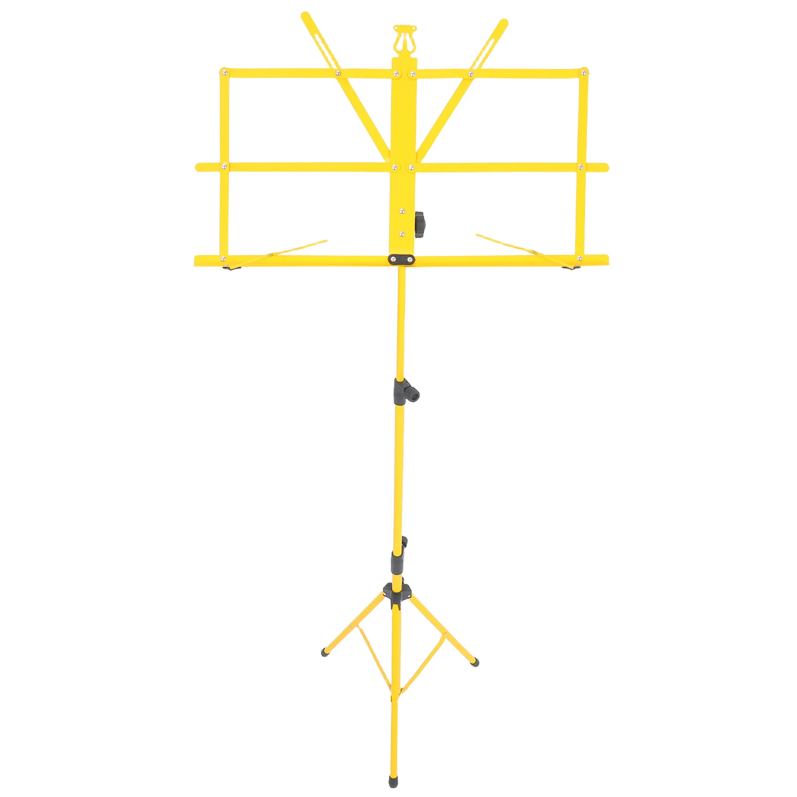 

Adjustable Folding Music Stand Holder Metal Tripod Yellow Lightweight Stable for Guitar Parts Accessories Music Tripod Stand